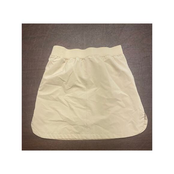 IZOD Khaki Tan School Uniform Skort Girls Size 10 Regular Elastic Waist Pockets - Picture 2 of 6